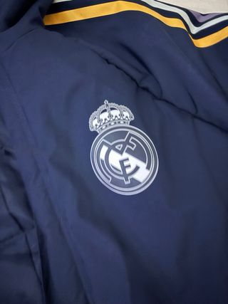 Chaqueta Adidas Real Madrid Azul y Dorada