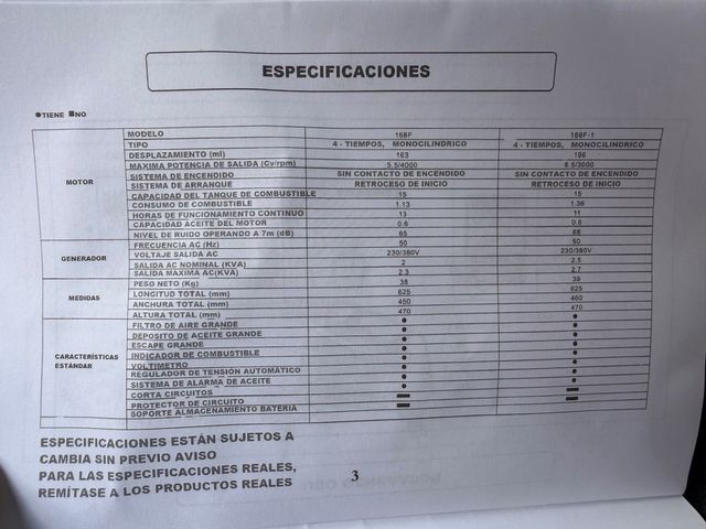 Grupo electrógeno SVE-POWER HD.5500