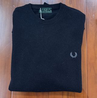 Maglione Fred Perry Uomo 100% Lana Taglia M 