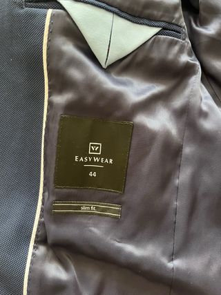 Chaqueta azul El Corte Inglés boda