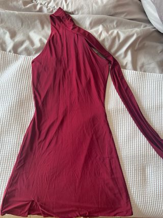 Vestido Fashionkilla escotado burdeos