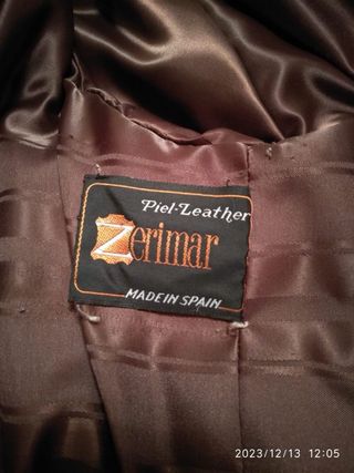 Chaqueta Piel Zorro Beige/Marrón