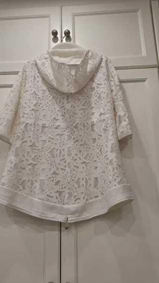 Chaqueta encaje blanco, Purificación García.