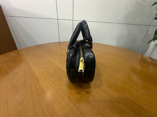 Mini borsa da bowling Miu Miu Matelassé nera