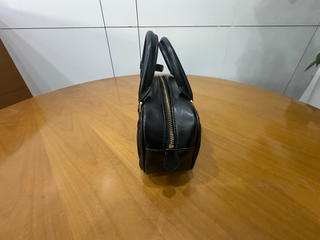 Mini borsa da bowling Miu Miu Matelassé nera