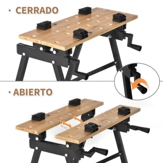 Banco de Trabajo Plegable 63,5x60,5x78 cm