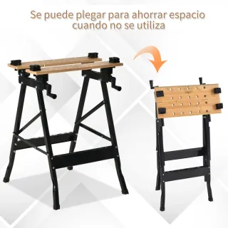 Banco de Trabajo Plegable 63,5x60,5x78 cm