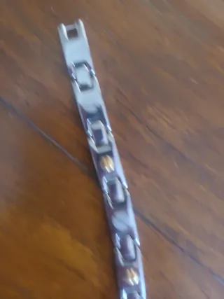 Pulsera Roselin Acero y Oro 21cm