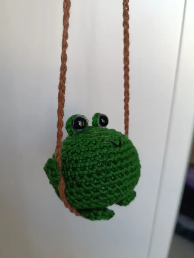 Colgador Coche Rana Tejido