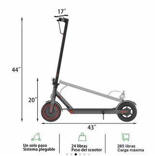 Patinete Eléctrico Plegable Gris