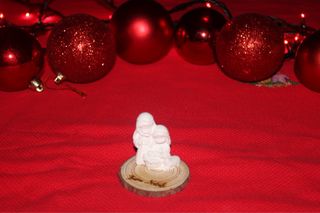 Piccolo presepe in legno Buon Natale