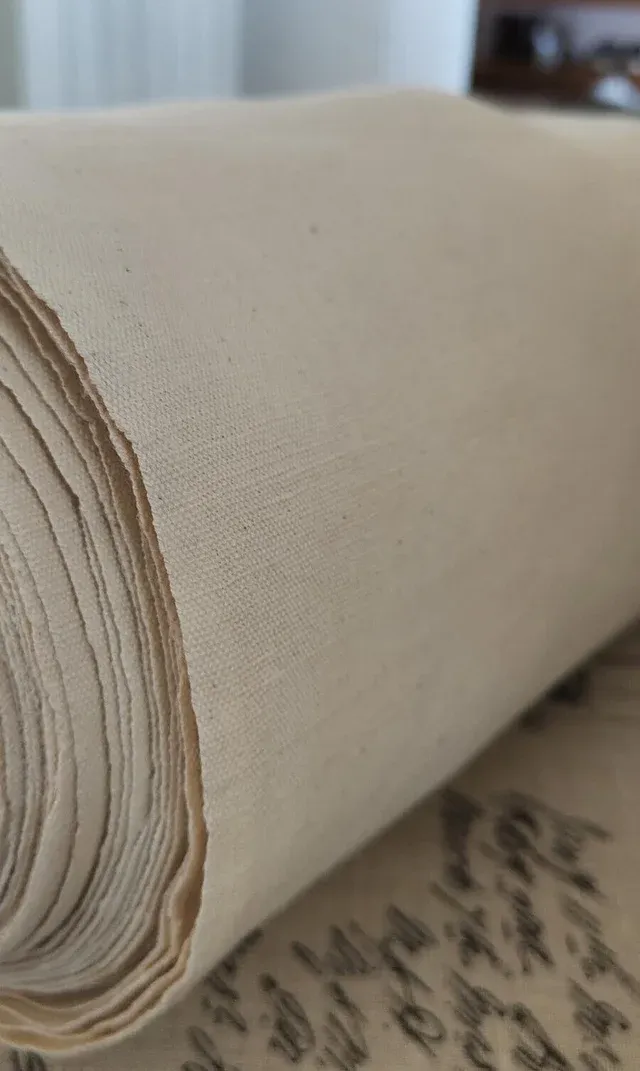 Tessuto Misto Canapa Vintage Altezza Doppia