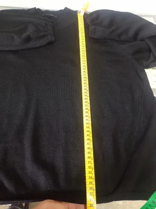 Jersey Cos 100% Lana Negro