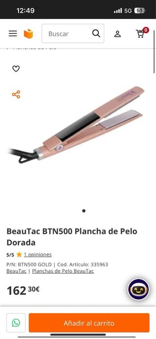 Plancha de pelo Beautac Profesional