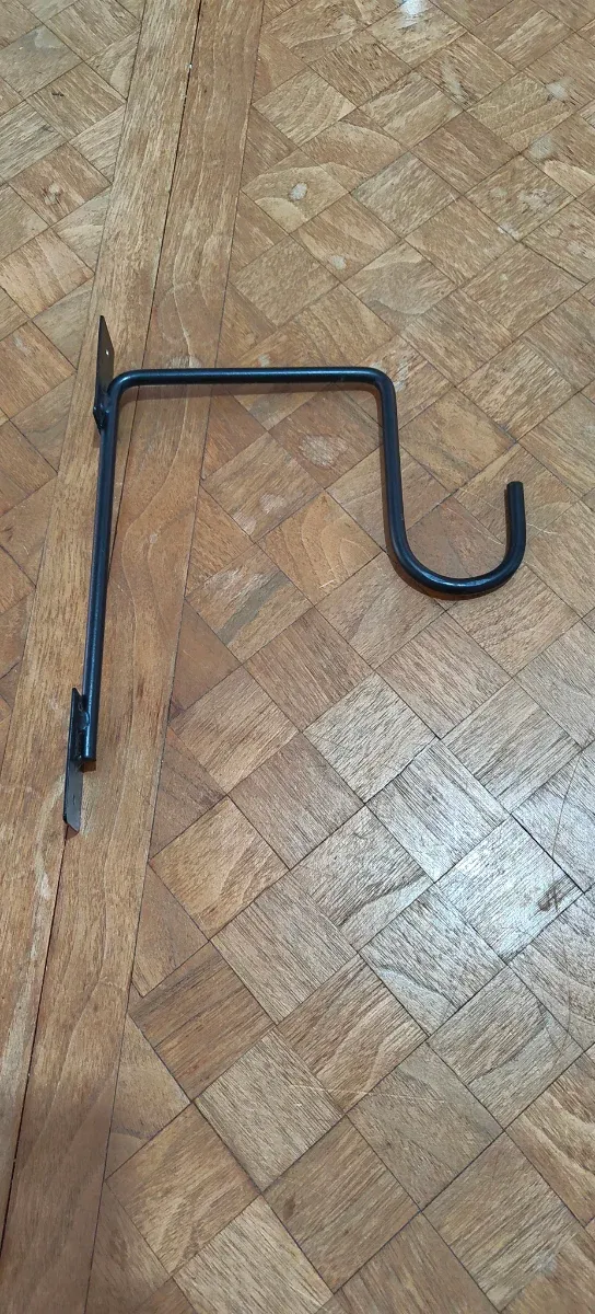 Colgador de pared para plantas negro