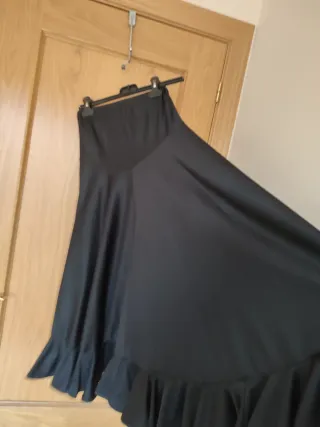 Falda Flamenca Negra Volantes