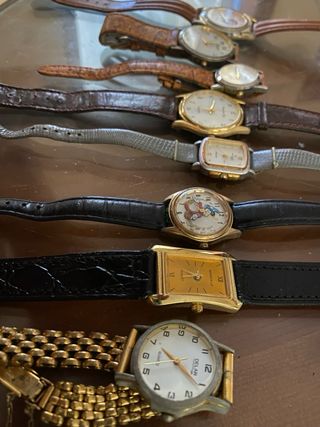Lote 7 relojes vintage y clásicos