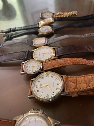 Lote 7 relojes vintage y clásicos