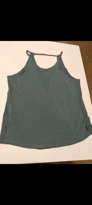 Camiseta trekking mujer verde T. M senderismo