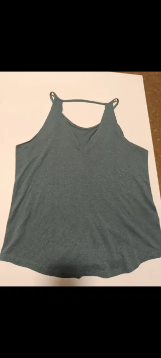 Camiseta trekking mujer verde T. M senderismo