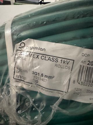 Cable 3x1,5mm 100m Verde