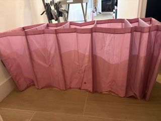 Cajas de almacenaje de tela rosa