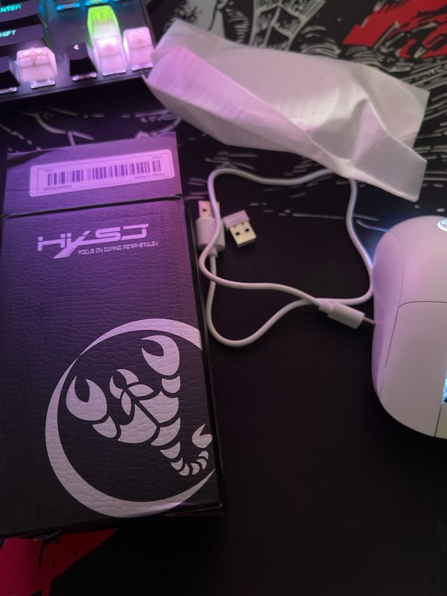 Ratón Gaming Inalámbrico Blanco