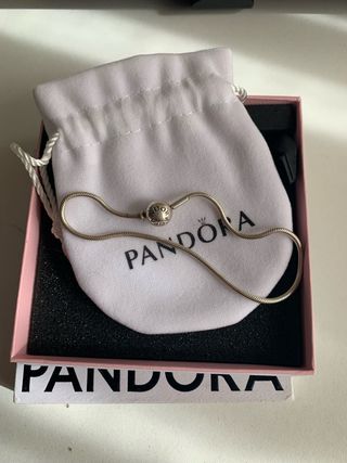 Pulsera Pandora 21 cm plata