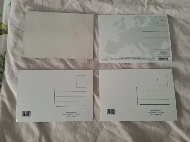 Lote 4 Postales Estadio  Colombino Huelva campo