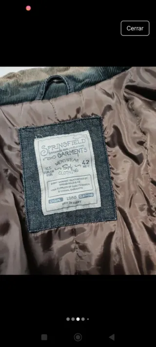 Cazadora Springfield Hombre Marrón