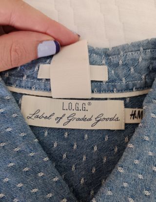 Camisa LOGG hombre azul
