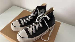 Converse plataforma negras