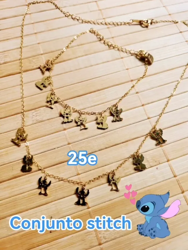 Collar Doble Cruz Dorado