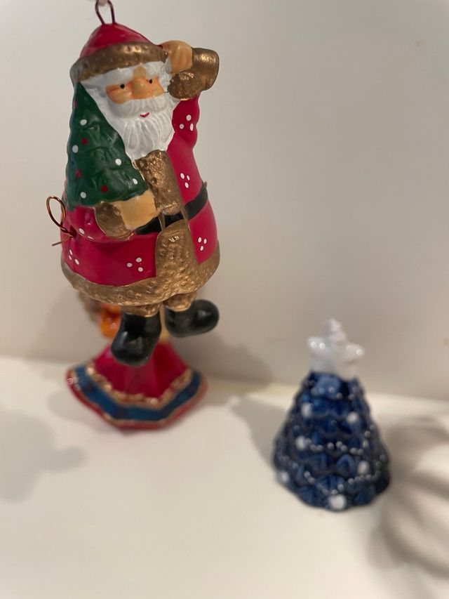 Lotto decorazioni e campanelle  Natale ceramica