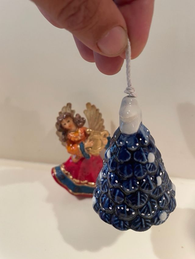 Lotto decorazioni e campanelle  Natale ceramica