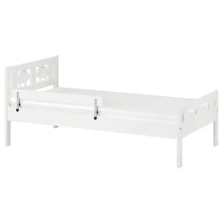 Cama infantil Ikea blanca +colchón + funda nòrdica