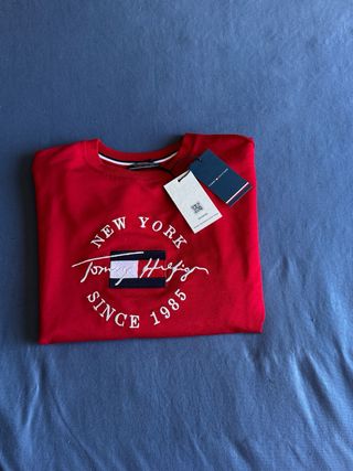 Felpa Tommy Hilfiger Rossa S nuova con cartellino