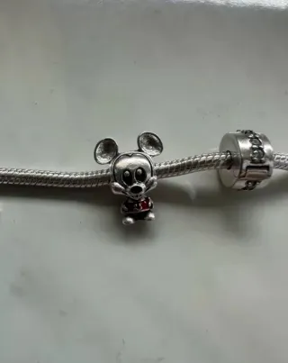 Charm Pandora Disney Stitch Morado Plata