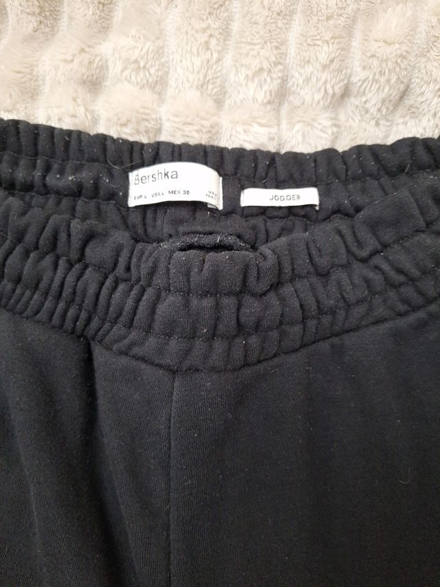 Pantalón Chándal Jogger Bershka Negro