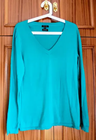 Jersey Massimo Dutti Teal Talla M