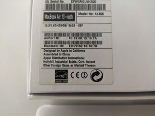 MacBook Air 2015 i5 1.6GHz 8GB RAM 128GB SSD