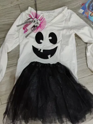 Disfraz Fantasma Talla S conjunto a bebé 