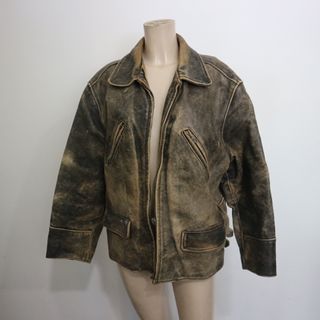 GIACCA PELLE VINTAGE ANNI 90 
