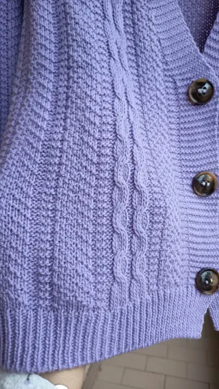 Chaqueta punto mujer lila