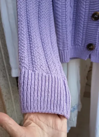 Chaqueta punto mujer lila