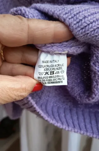 Chaqueta punto mujer lila