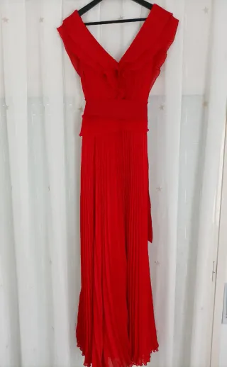 Vestido Largo Fiesta Rojo