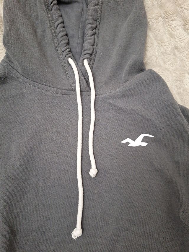 Sudadera Hollister Gris Oscuro