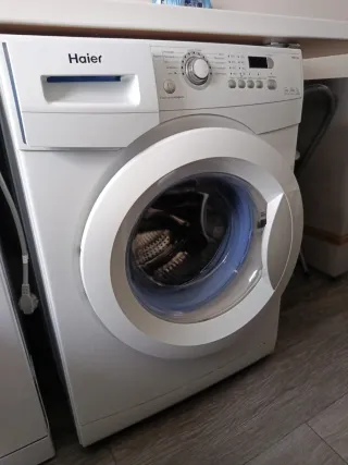 OFERTA Lavadora Haier Blanca