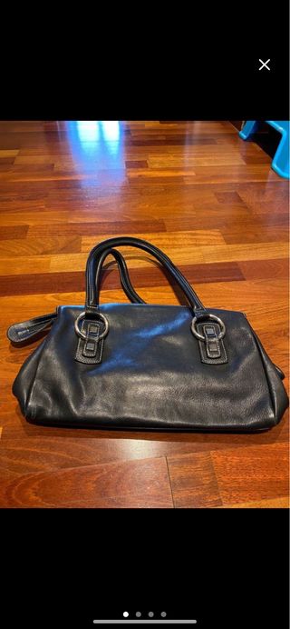 Bolso de piel negro